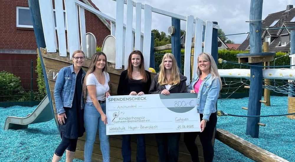 Spendenübergabe Waldschule Hagen-Beverstedt